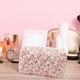 thumbnail image 1 of Organizador de cosméticos Neceser con estampado de flores para mujer, bolsa de maquillaje de viaje multifuncional ligera, bolsa de cosméticos para el Rosa claro, 1 of 8
