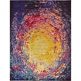 thumbnail image 3 of Unique Loom Estrella Collection Area Rug - Rome (9' x 12' 2" Rectangle Multi/Brown), 3 of 7