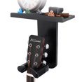 thumbnail image 1 of Soporte de pared para guitarra Onmiwod Auto Lock con estante negro, 1 of 9