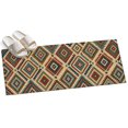 thumbnail image 2 of Bohemian Plaid Washable Runner Rugs 2'x6', Boho Southwestern Vintage Geometric Diamond Motifs Washable Runner Rug Non-Slip Sturdy Edge Binding Carpet for Bedside Hallway Runner Kitchen Galley, 2 of 9