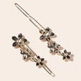 thumbnail image 4 of 4Pcs Enamel Flower Hair Clips Bead Decorative Headwear Hair Jewelry Hair Pins for Daily, 4 of 5