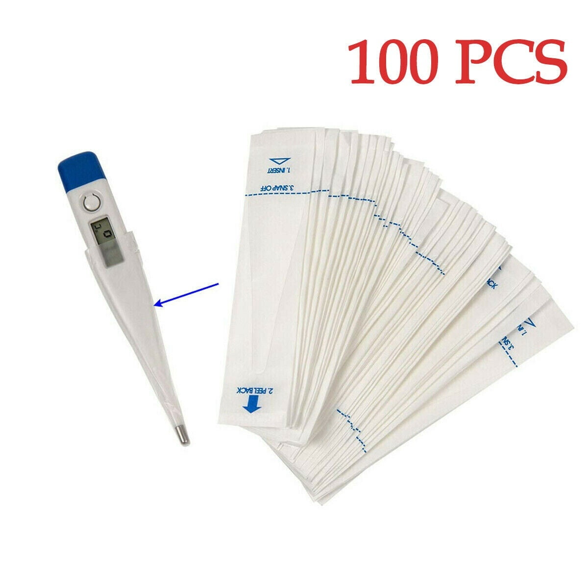 100Pcs Disposable Thermometer Cover Digital Thermometer Probe Covers