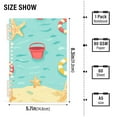thumbnail image 2 of FORMRS 1-Subject Spiral Notebook 8" x 5" College Ruled 60 Refillable Sheet A5 Hard Cover, 2 Pack, Blue Beach Pattern, 2 of 7