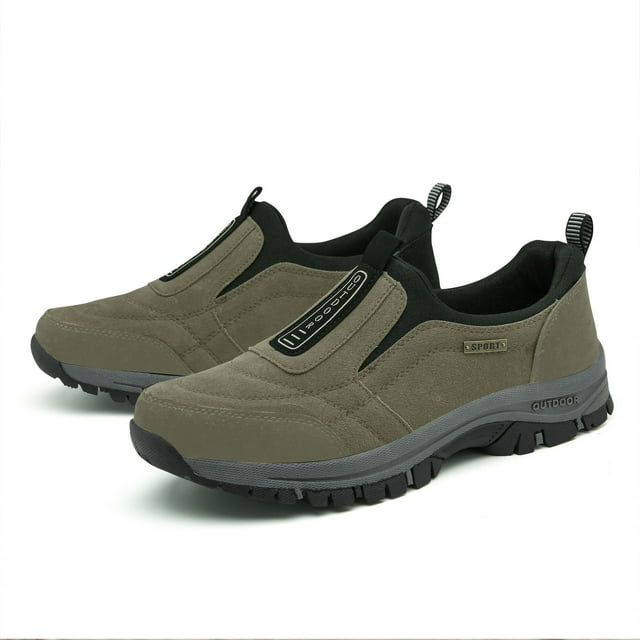 Willtoo Enjerr Chaussures Orthopédiques pour Hommes, Enjerr Chaussures Orthopédiques, Chaussures Orthopédiques de Marche Confortables et Imperméables Espadrilles de Randonnée Vert US-10.5(EU-46)