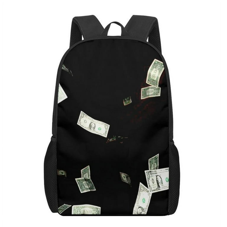 USD Dollar Money 3D Pattern School Bag for Children Girls Boys Casual Backpacks Kids Backpack Teens Student School Bags Backpack