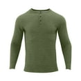 thumbnail image 6 of Mgmyaa Men's Button-Down Waffle Knit Shirt Breathable Long Sleeve Thermal Henley Casual Loungewear Pullover Work Shirt, 6 of 8