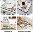 thumbnail image 2 of Summer Spring Floral Dish Drying Mats - Enhance Your Kitchen Decor - Large, Ultra Absorbent & Easy-to-Store, 2 of 7