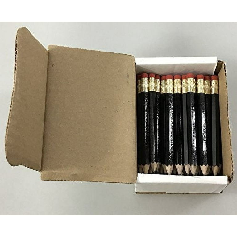 Half Pencils with Eraser - Golf, Classroom, Pew, Short, Mini, Non