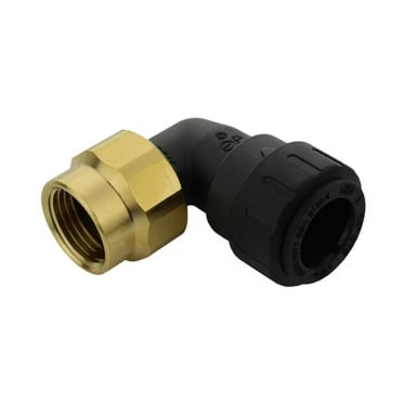 SharkBite ProLock 1/2 in. Push-To-Connect x FIP Plastic/Brass 90-Degree Elbow Fitting