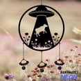 thumbnail image 2 of Handmadetneonsign UFO Abduction Cow Wildflowers Wind Chimes, Funny Gifts for Kis, Cow Sign 140525, 2 of 4