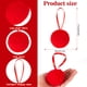 thumbnail image 4 of 12 Adornos Navideños para Árboles de Navidad Colgantes Rojos de 6 Cm., 4 of 7