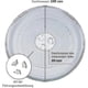 thumbnail image 5 of Universal Microwave Turntable Glass Plate With 3 Fixtures, 24.5 Cm, 5 of 5