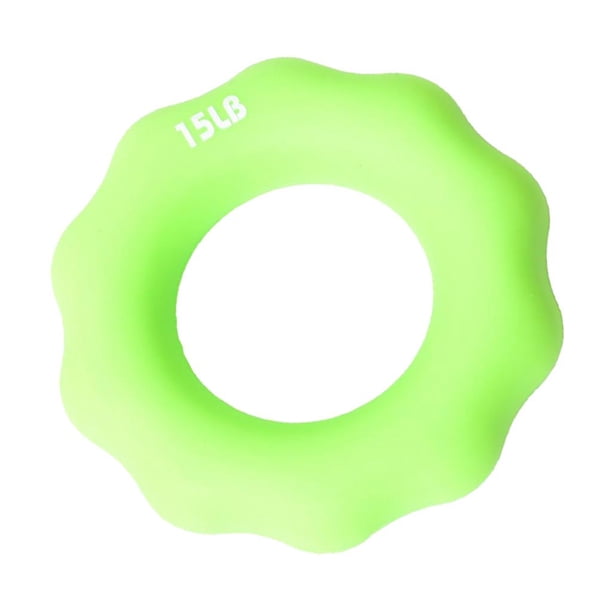 Anillo de agarre manual de silicona Colcomx Fortalecedor de dedos Verde 15LB