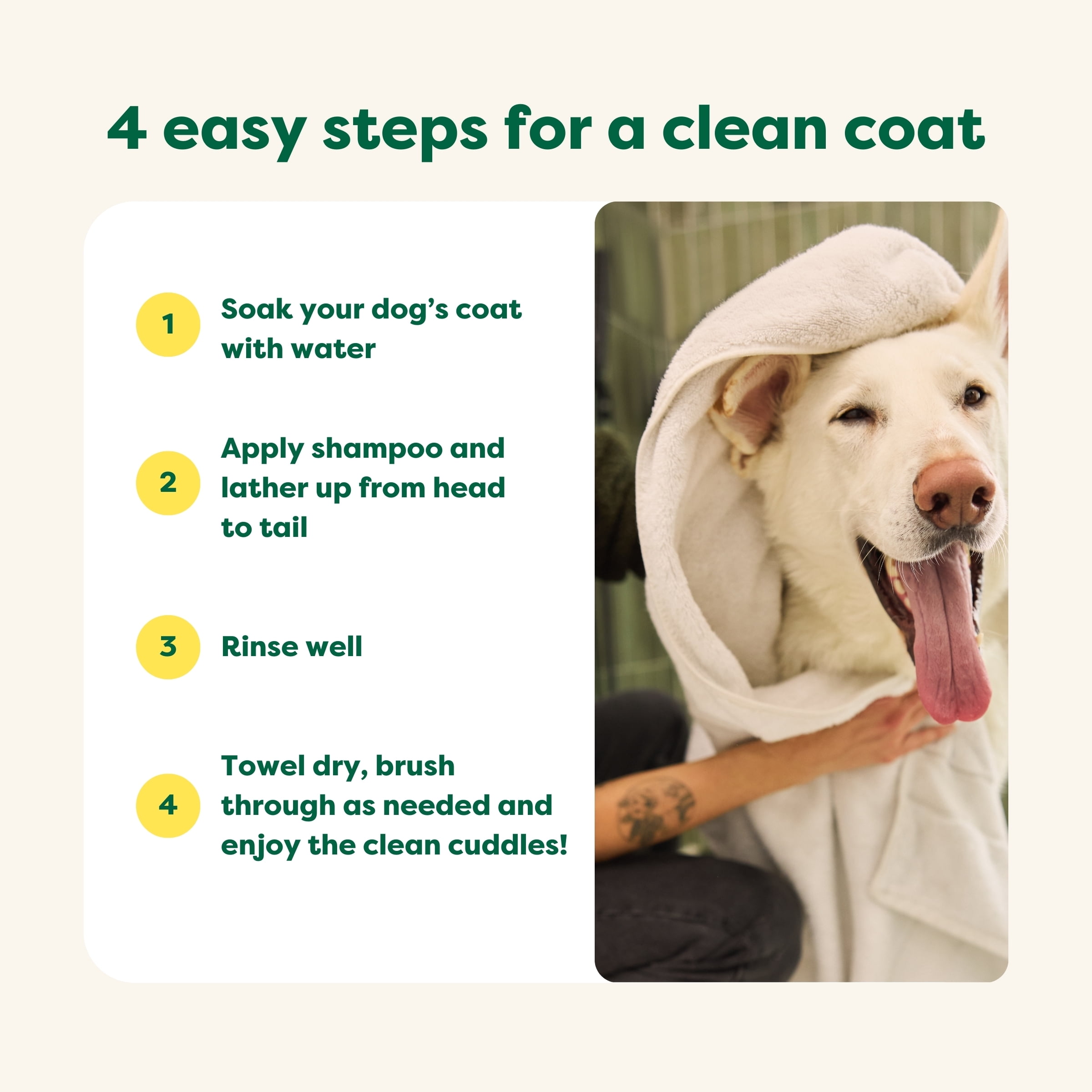 Earth Rated Deshedding Dog Shampoo, Mango Butter Scent, 16 fl oz