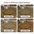 thumbnail image 7 of ODIKA 5'x7' Washable Area Rug Non-Slip, Chair-Friendly Tone Vintage Abstract Distressed Boho Scrollwork Terracotta Border for Dining Room, Under Table, Home Office, 7 of 7