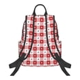 thumbnail image 2 of Balery Plaid Heart Lightweight Backpack for Men and Women - Durable and Water-Resistant, Ideal for School, Work, Travel, and Everyday Use, 2 of 9