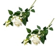 thumbnail image 3 of 2 Pcs Simulation Rose Flowers, Silk Rose Simulated Flower, Silk Rose Bud, Roses Branch Artificial Flower for Weddings and Home Decor 26", 3 of 5