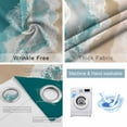 thumbnail image 2 of Fsddascl Teal Coastal Blackout Curtains for Bedroom/Living Room, Thermal Insulated Kitchen Curtains, Beach Summer Nautical Seaside Ocean Grommet Darkening Window Treatment Drapes 42"x84"x2, 2 of 6