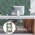 thumbnail image 6 of Yayeee Duplex Wall Plate 1-Gang 4.5"x2.7" Home Receptacle Light Switch Decorative Outlet Cover, Green Geometric, 6 of 7