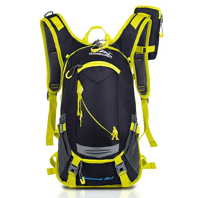 Sac à Dos de Cyclisme avec Housse Imperméable Sac à Dos d'Hydratation avec Filet pour Casque pour Course Cyclisme Randonnée Vélo Camping
