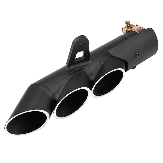 Tubo de escape Yctze Motocicleta Tres salidas Tubo de escape Punta del tubo de escape Reemplazo universal para YZF-R6 ANGGREK Otros