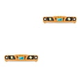 thumbnail image 4 of Scienceny Inclinómetro de nivel electrónico de 11 pulgadas con imanes para la construcción Amarillo 11.3x2.3x0.8 pulgadas 2piezas, 4 of 6