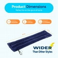 thumbnail image 5 of Sunnybay Weighted Microwave Heating Pad, 26x6 Inches, Moist Hot/Cold Neck and Shoulder Wrap with Plush Cover, Blue, 5 of 8