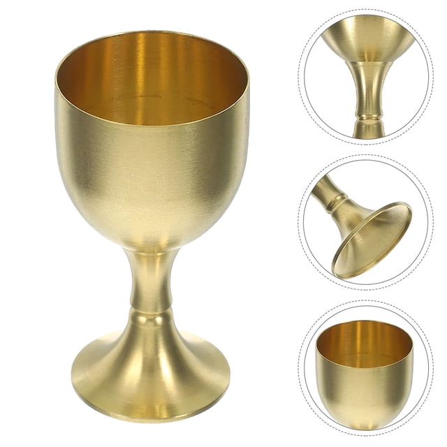 PTOOTP 4Ud Cáliz Decorativo De Cobre Dorado Retro Para Fiestas Y Uso Doméstico Con