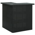 thumbnail image 3 of vidaXL Corner Bar Table Poly Rattan Dining Room Counter Table Multi Colors, 3 of 23