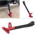thumbnail image 1 of Soporte de pata de cabra para motocicleta de un solo lado, de aleación CNC, 250 mm, color negro y rojo, 1 of 4