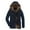 Blue, variant on Odeerbi Long Sleeve Parkas Coats for Men Solid Zipper 2025 Casual Hooded Hat Detachable Cold Resistance Keep Warm Jacket Coats Blue