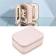 thumbnail image 4 of Caja De Joyería Portátil, Caja De Joyería De Piel Sintética, Manija Conveniente, Color Rosa Para El Hogar Para Viajes Crtynell Storage Case for Earrings, 4 of 8