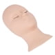 thumbnail image 5 of Cabeza de Maniquí de extensión de pestañas, párpados extraíbles, alta simulación de silicona, cabeza de práctica de entrenamiento, color rosa, 5 of 14