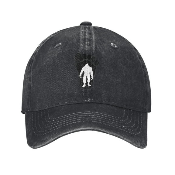 Bigfoot Sasquatch Inside A Bigfoot Cowboy Hat Baseball Hat Trucker Hat For Men Women Retro Denim Hats Baseball Cap Dad Hat