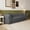 Gray, variant on 82.5" Corduroy 3-Seater Sofa, Ergonomic Deep Seat Loveseat, Comfort Couch for Home,Office and Small Space,No Assembly,Black