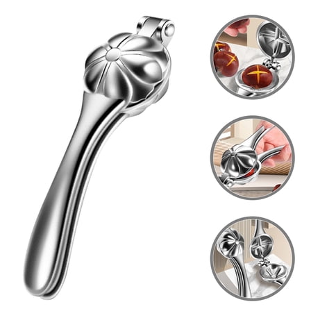 WRISTBIQUE 1Pack Chestnut Cracker Tool for Opening Nuts Compact Design Zinc Alloy for Home Kitchen Use