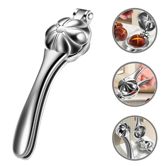 WRISTBIQUE 1Pack Chestnut Cracker Tool for Opening Nuts Compact Design Zinc Alloy for Home Kitchen Use