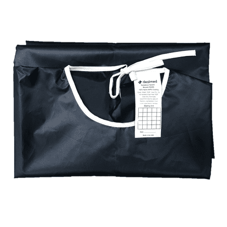 Dealmed Level 1 Non-Surgical Disposable Isolation Gown - Perfect for Hospitals, Medical Facilities, and Physicians’ Offices, Latex Free, Navy (Pack of 1)
