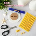 thumbnail image 3 of ARLUCKAT Custom Pottery Name Stamp Kits Plastic Custom Alphanumeric Symbol Stamp Set, 3 of 8