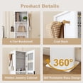 thumbnail image 4 of S-HOME 360 Degree Rotating Makeup Cabinet With Full-Length Mirror, Space-Saving Storage Unit For Jewelry And Accessories, 4 of 13