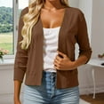 thumbnail image 2 of Elegant Lightweight Crochet Knit Cardigan with 3/4 Sleeve and Lace Detailing for Women's Casual Wear Women Casual Dress Sweater Long Sleeve Hoodie Womens Long Hooded Sweatshirt, 2 of 5