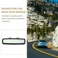 thumbnail image 2 of TABLZONE Car Rearview Mirror Rhinestone Ornaments Set, Stylish Auto Decoration Accessories, 10.8 x 3.3 Inches, 1 Piece, 2 of 6