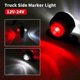 thumbnail image 3 of 4 Pack Led Side Marker Lights, 12-24v White Red Double Sided Warning Lamp, Truck Trailer Parking Light Clearance Lights, 3 of 5