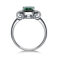 thumbnail image 3 of Unique 1.50 Carat Emerald and Diamond Infinity Engagement Ring in White Gold, 3 of 4