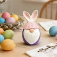 thumbnail image 4 of AURIGATE Easter Bunny Gnome Figurine,Egg-Shaped Rabbit Tomte Ornament for Spring Home Tabletop Easter Holiday Decor, 4 of 6