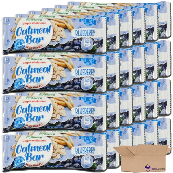 Appleways Blueberry Oatmeal Bar School Snacks | 1.2 Ounce | Pack of 24