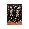 thumbnail image 1 of Póster de fantasma escalofriante de galería de Halloween, impresión artística de esqueleto potable, pintura en lienzo de calabaza aterradora, imagen de pared, decoración de sala de estar, 1 of 4