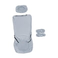 thumbnail image 3 of DimyFew Office Chair Covers Removable Elastic Chair Seat Cover with Headrest Slipcover And Armrest Protector Polyester Yarn Suitable for Home Office Study Spa Sliver Gray, 3 of 8