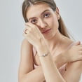 thumbnail image 3 of MomentWish 1 Carat Heart Cut Moissanite Bracelet 925 Sterling Silver Infinity Bracelets Anniversary Valentine's Day Gift for Women, 3 of 9