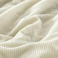 thumbnail image 4 of Chezmoi Collection Corduroy King Quilt Set Beige, 3-Piece Luxury Soft Cross Stitch Polyester Corduory Lightweight Bedspread, 1 Quilt 106 in x 94 in and 2 Pillow Shams 20 in x 36 in, 4 of 9